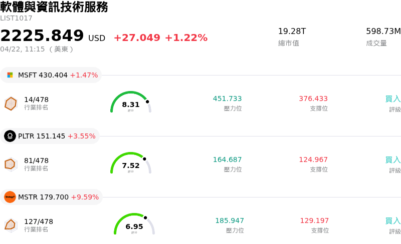 軟體與資訊技術服務