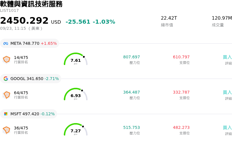 軟體與資訊技術服務
