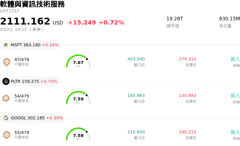 軟體與資訊技術服務