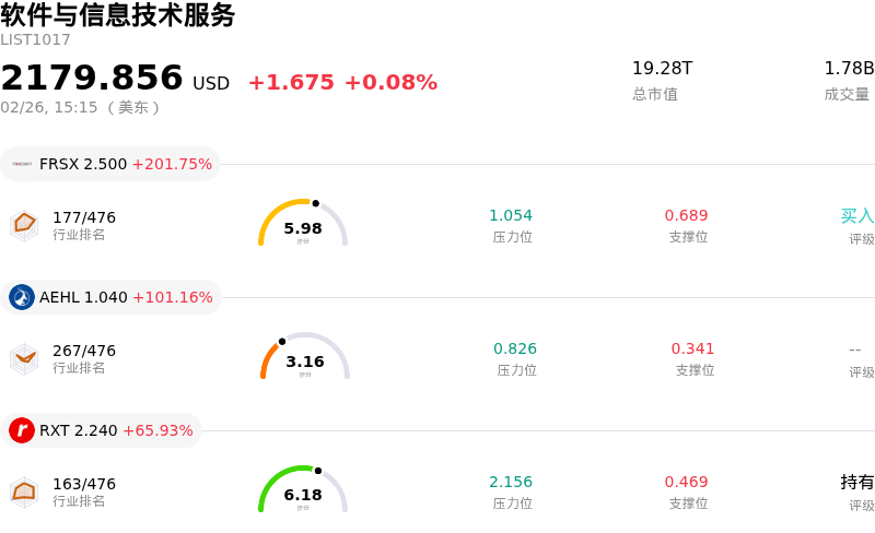 软件与信息技术服务