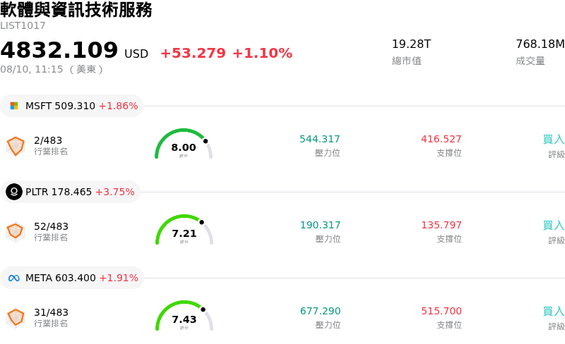 軟體與資訊技術服務