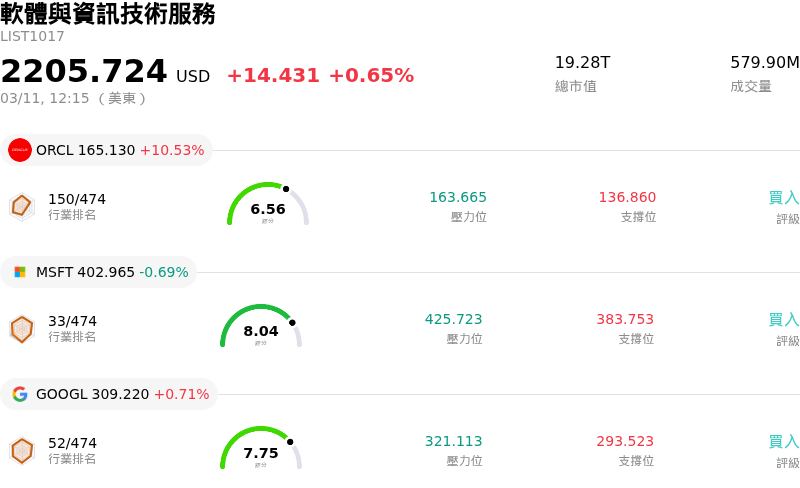 軟體與資訊技術服務