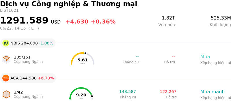 Dịch vụ Công nghiệp & Thương mại