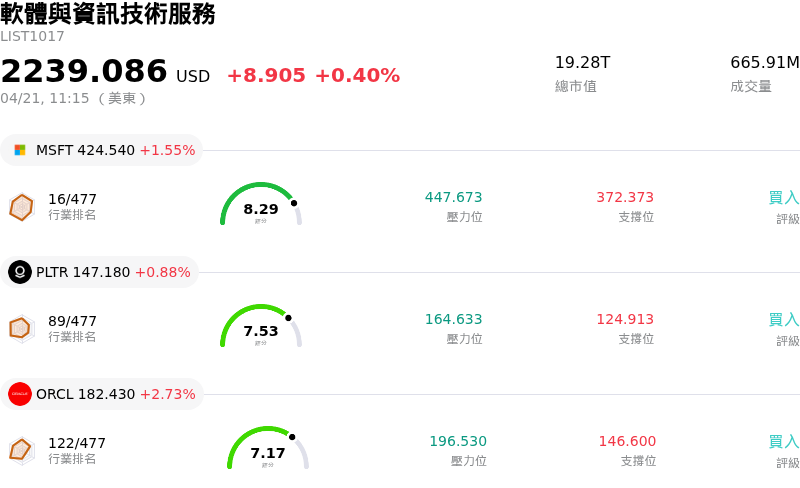 軟體與資訊技術服務