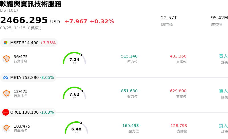 軟體與資訊技術服務