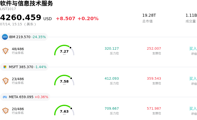 软件与信息技术服务