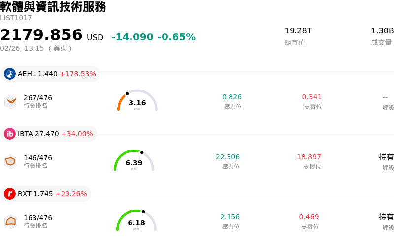 軟體與資訊技術服務