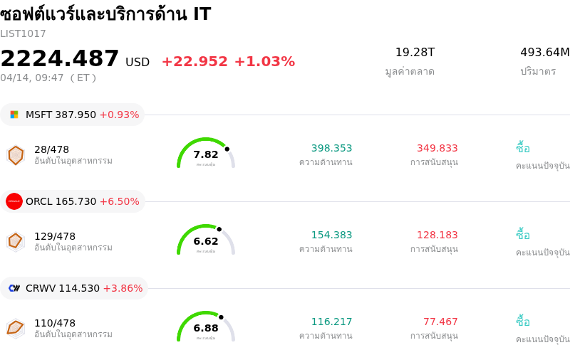 ซอฟต์แวร์และบริการด้าน IT
