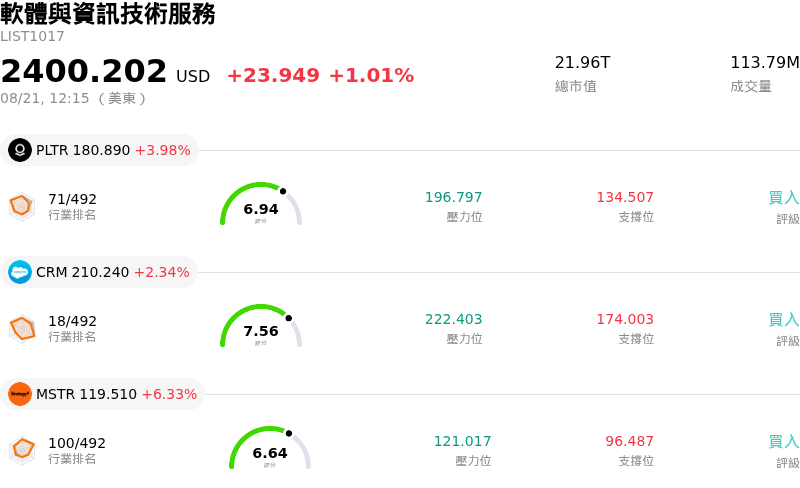 軟體與資訊技術服務