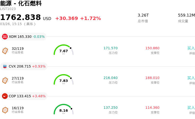能源 - 化石燃料