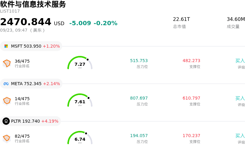 软件与信息技术服务