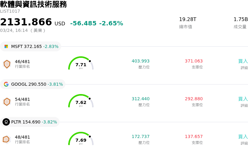 軟體與資訊技術服務