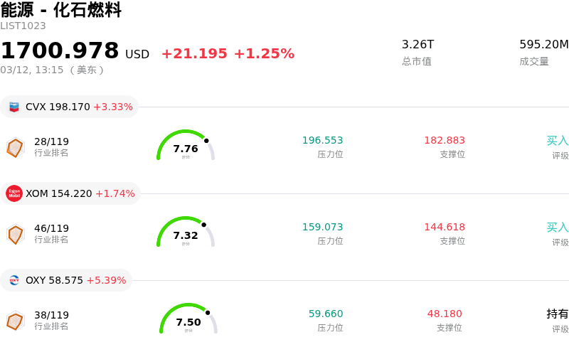 能源 - 化石燃料