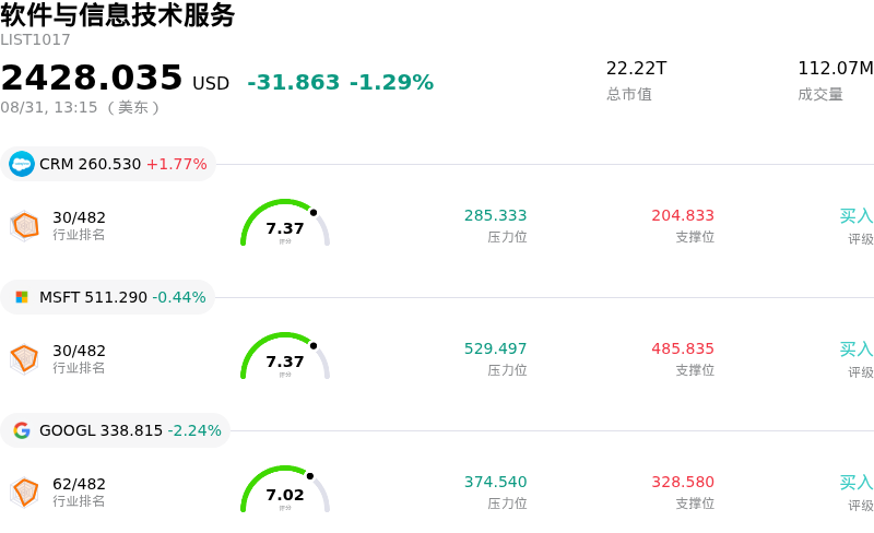 软件与信息技术服务