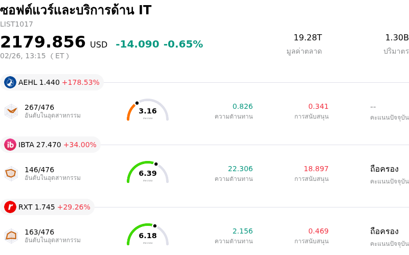 ซอฟต์แวร์และบริการด้าน IT
