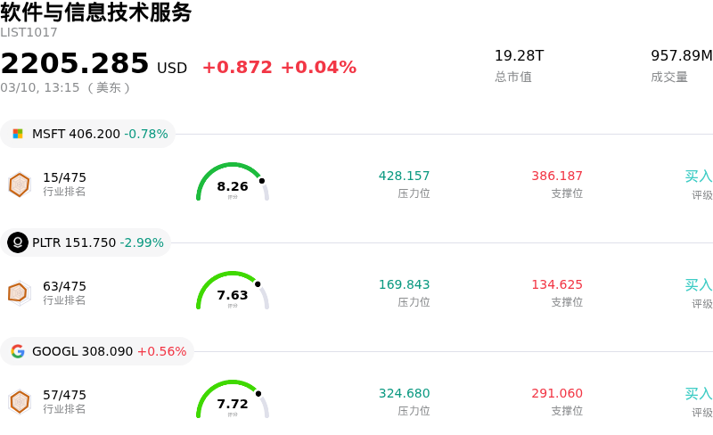 软件与信息技术服务