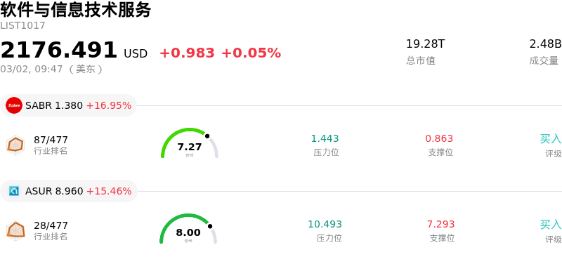 软件与信息技术服务