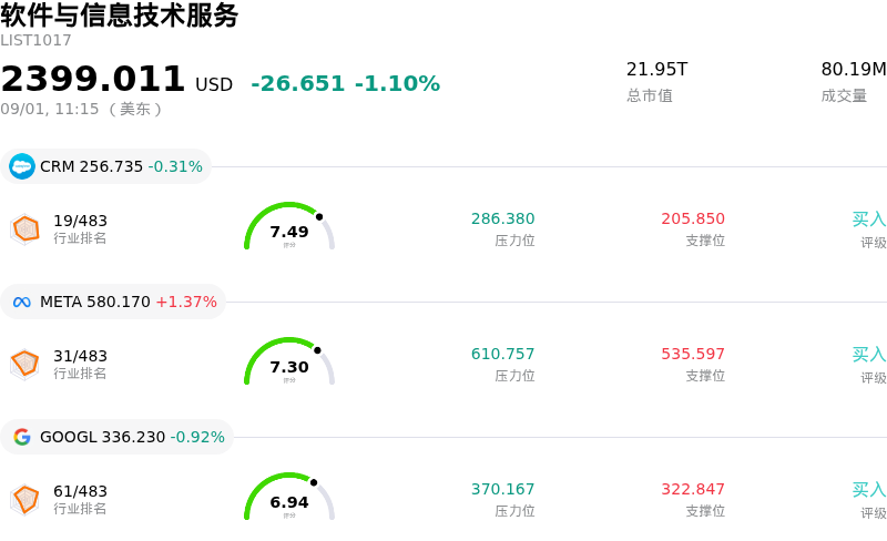 软件与信息技术服务