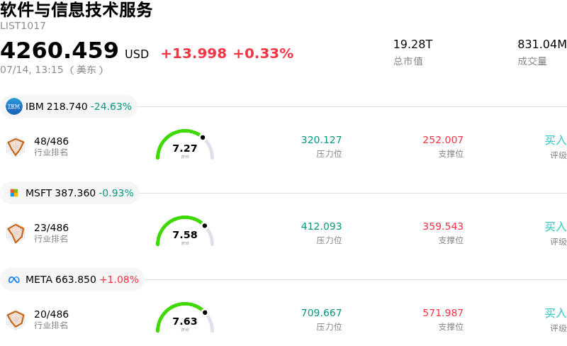软件与信息技术服务