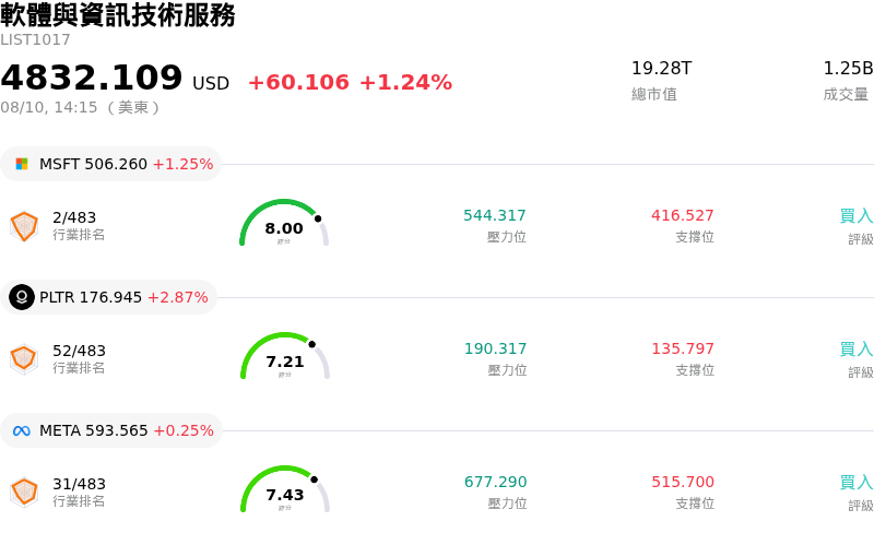 軟體與資訊技術服務