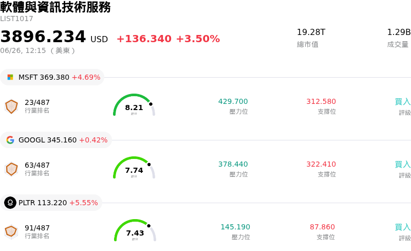 軟體與資訊技術服務