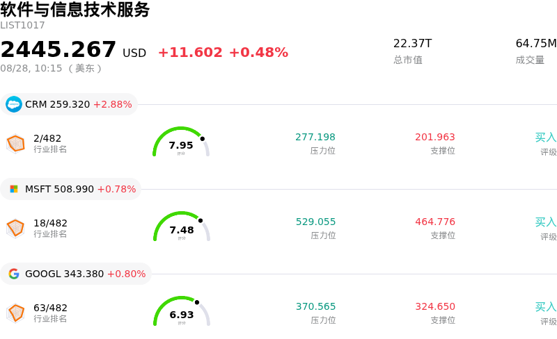 软件与信息技术服务