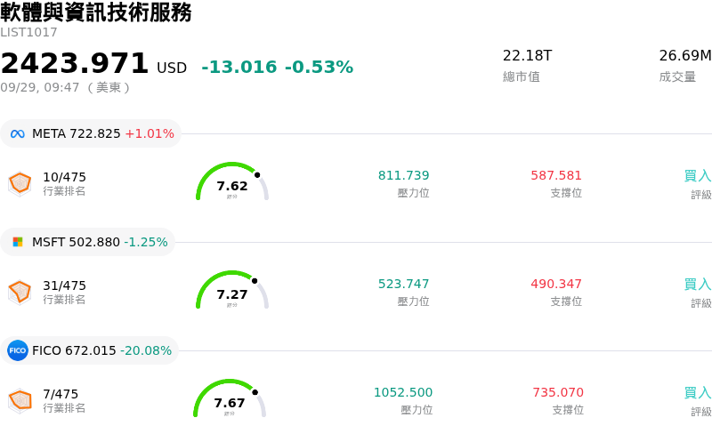 軟體與資訊技術服務