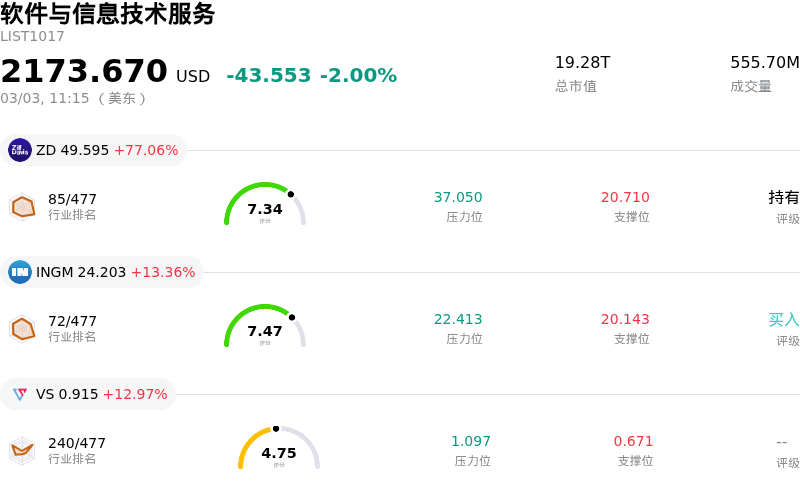 软件与信息技术服务