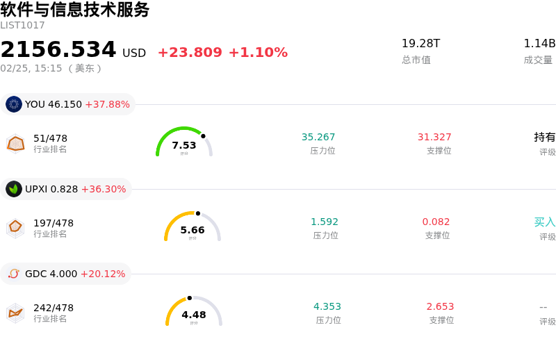 软件与信息技术服务