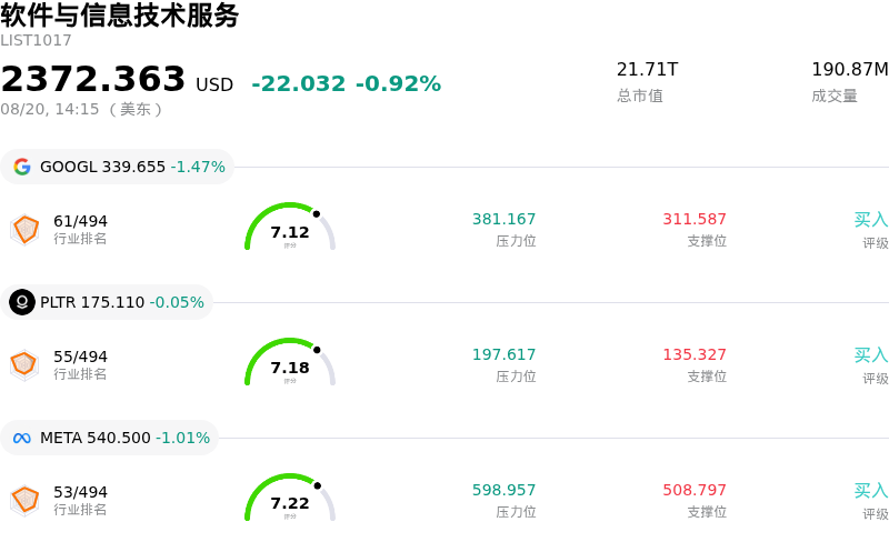 软件与信息技术服务