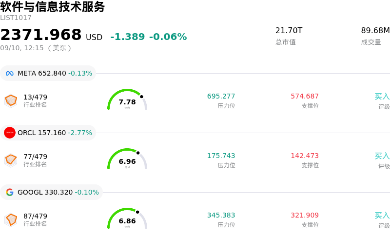软件与信息技术服务