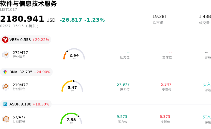 软件与信息技术服务