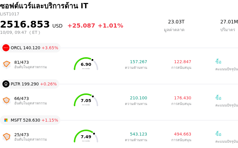 ซอฟต์แวร์และบริการด้าน IT