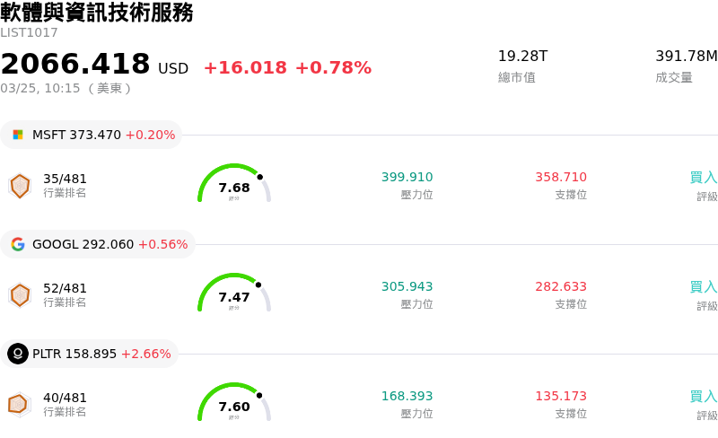 軟體與資訊技術服務