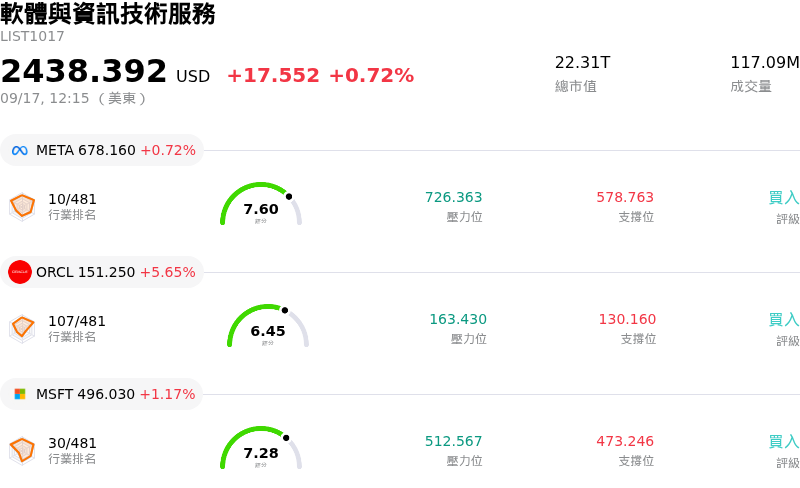 軟體與資訊技術服務