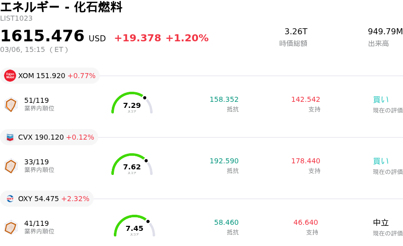エネルギー - 化石燃料