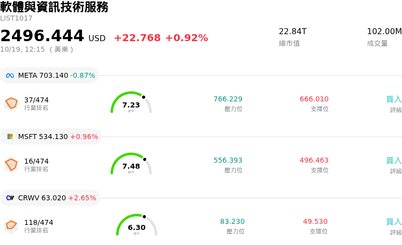 軟體與資訊技術服務