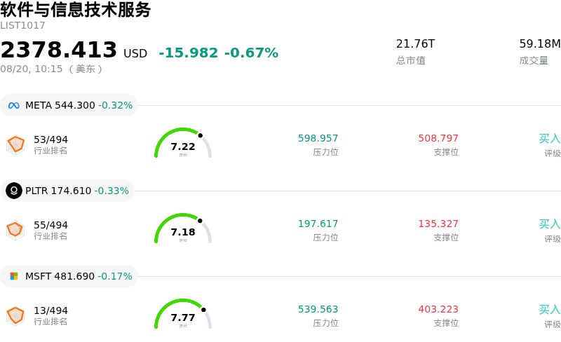 软件与信息技术服务