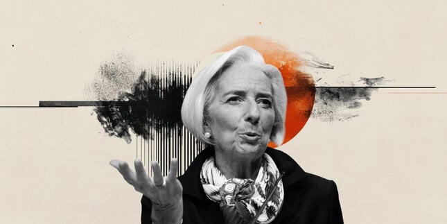 Christine Lagarde, Präsidentin der Europäischen Zentralbank (EZB), erläutert die Entscheidung der EZB, die Leitzinsen bei der geldpolitischen Sitzung im April um 25 Basispunkte zu senken, und beantwortet Fragen der Presse