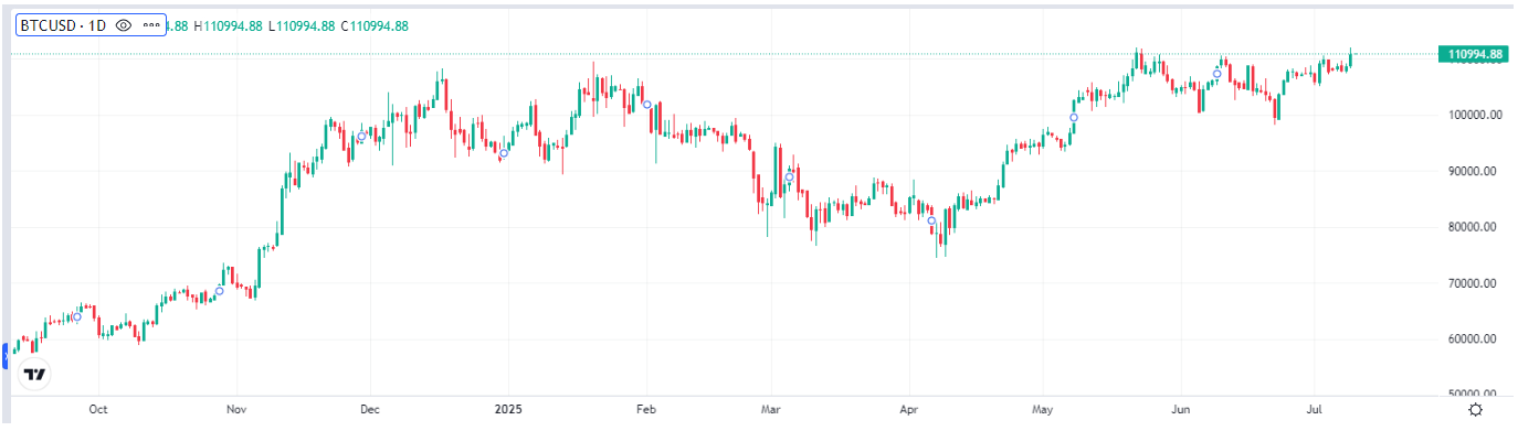 Bitcoin -Price Chart – Source: TradingKey