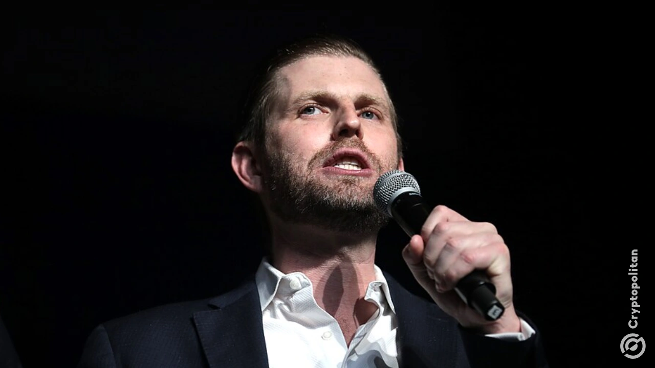Eric Trump, filho dodent dos Estados Unidos, Donald Trump, alertou seus seguidores para pararem de apostar contra Bitcoin e Ethereum.