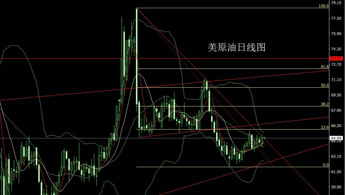 U.S. crude oil daily chart
