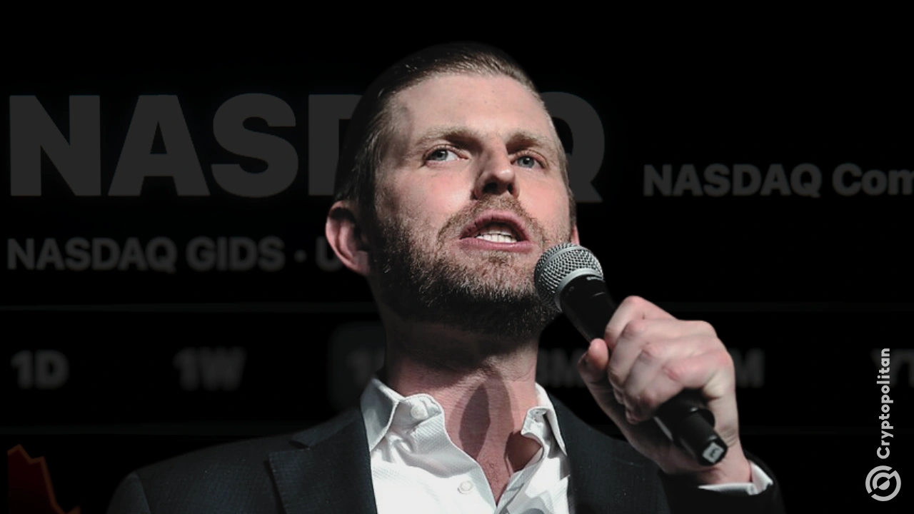 Eric Trump says crypto could actually save the U.S. dollar. Not kill it. Not weaken it. On Tuesday, just hours after ringing the Nasdaq opening bell for American Bitcoin’s public debut, a company where he’s got over $500 million stashed, Eric told the Financial Times that crypto is “arguably” the reason the dollar might stay […]
