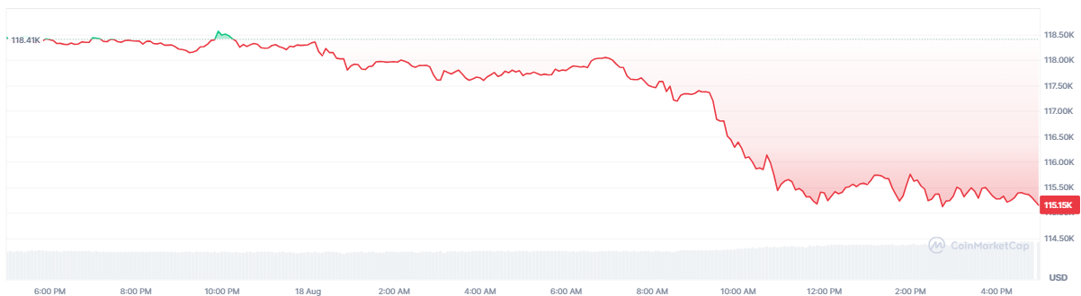 Bitcoin Price Chart – Source: Google