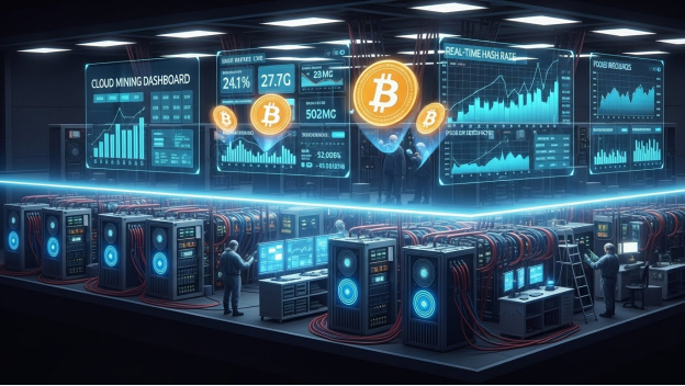 A mineração Bitcoin tem sido o pilar do ecossistema de criptomoedas. Ela verifica a rede, transforma transações e emite novos BTC para a rede. Historicamente, a mineração envolvia maquinário pesado, enorme consumo de eletricidade e habilidades técnicas, o que impedia a maioria das pessoas de participar. Hoje em dia, ela foi substituída por uma opção mais acessível: a mineração em nuvem.