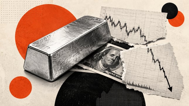 白银价格（XAG/USD）在周五欧洲交易时段下跌1.7%，接近58.00美元。由于市场担心通胀压力将维持在高位，美国（US）国债收益率反弹，白色金属全天持续走低。